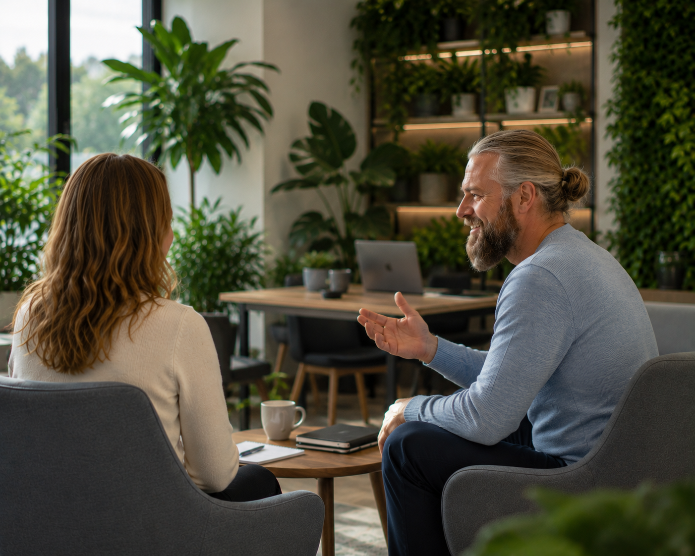 Professional executive coaching session with Frank Jung